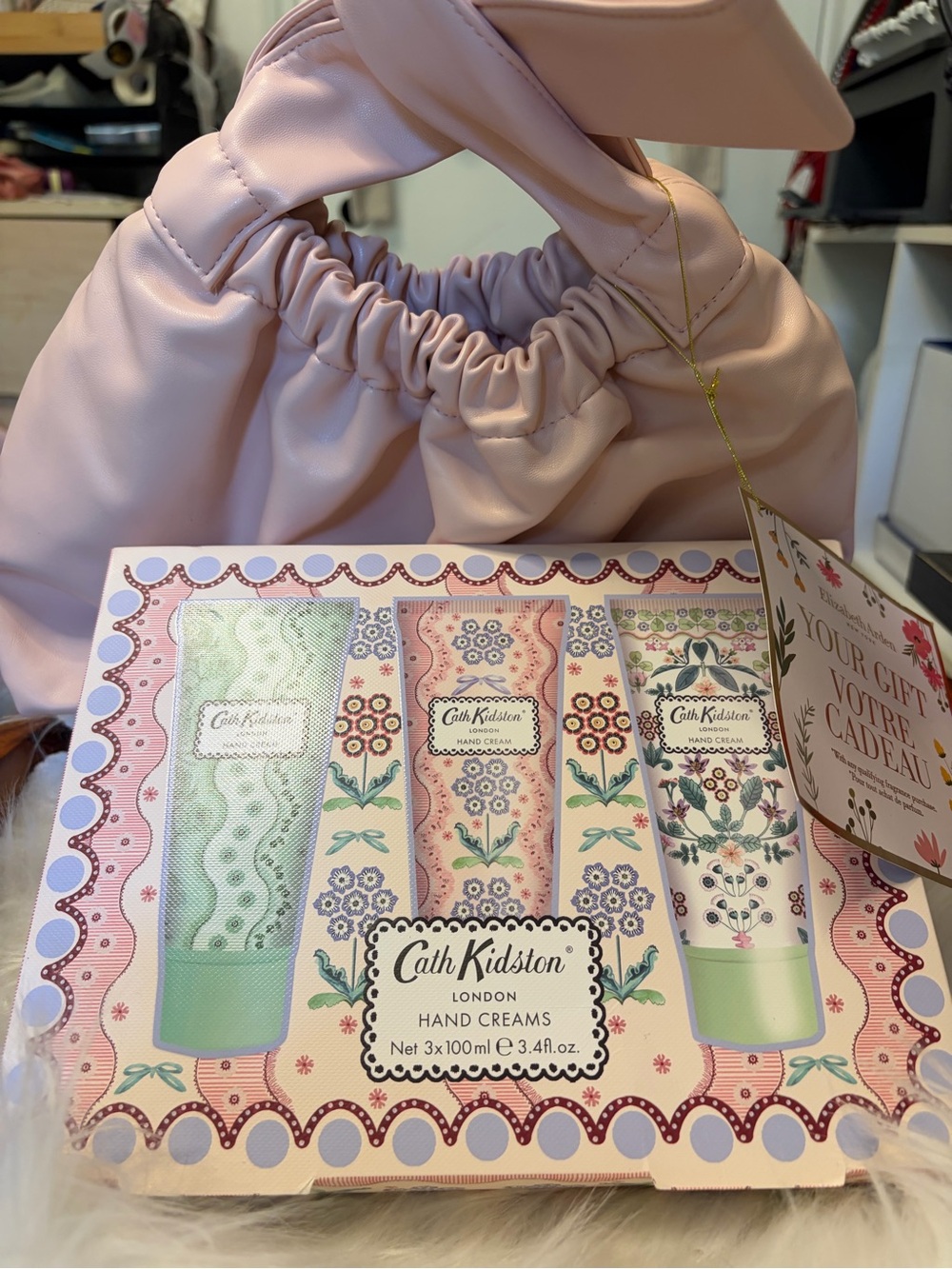 Cath Kidston Pastel Pink & Mint Floral Hand Cream Gift Set